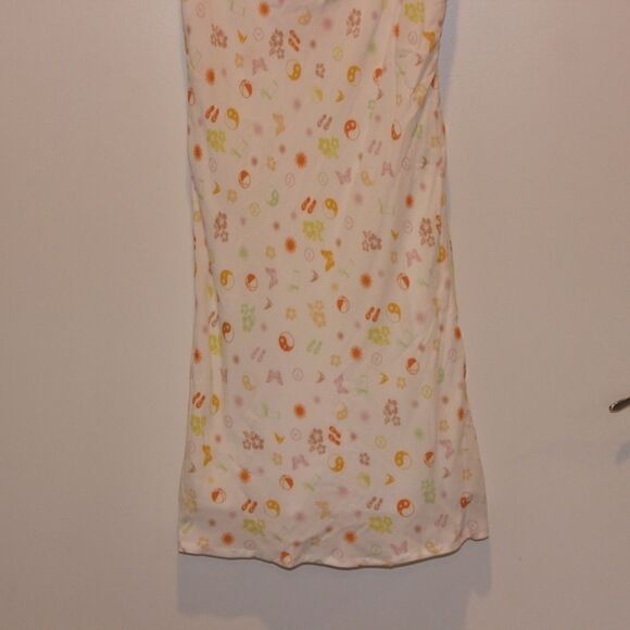 NWT Elodie White Orange Print Mini Dress Women Size Medium - Picture 4 of 10